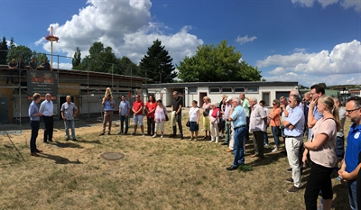 Richtfest Sportlergebäude Ernst-Loewen-Sportplatz