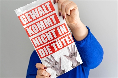 Gewalt kommt nicht in die Tüte!