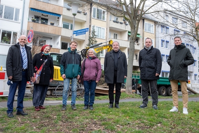 Offizielle Einweihung Paul-Lieberknecht-Weg an der Kreuzkirche