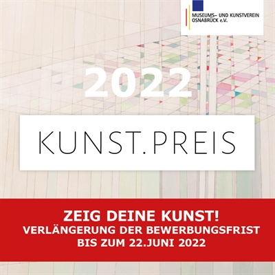 Verlängerung Bewerbung Kunstpreis 2022