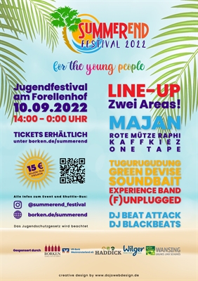 Am Samstag, 10. September 2022, findet das neue „SummerEnd Festival