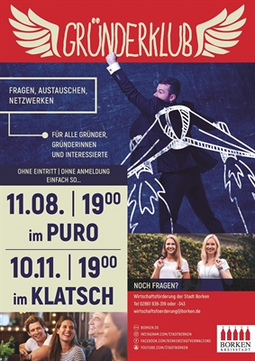 Plakat Gründerclub