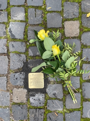 Verlegung Stolperstein für Dr. Hermann Bach 