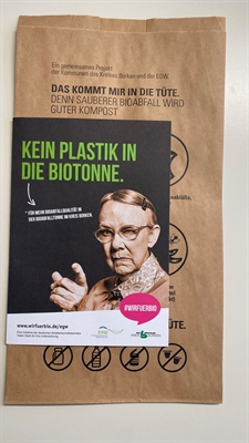 Flyer mit Bioabfalltüte