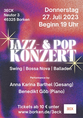 Jazz- und Popkonzert im 3ECK