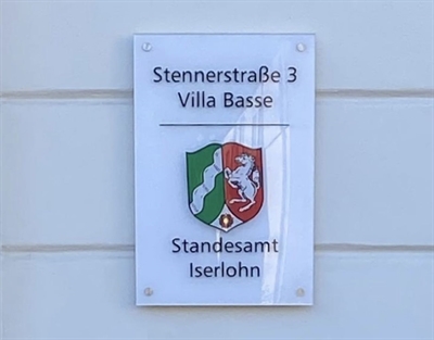 Standesamt_Villa Basse_Schild