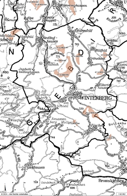 Der Planentwurf des Regionalplanes sieht insgesamt neun Windenergiebereiche im Stadtgebiet Winterberg mit einer Gesamtfläche von 597 ha vor. 