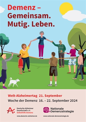 Welt-Alzheimertag am Samstag, 21. September: „Demenz – Gemeinsam. Mutig. Leben.“