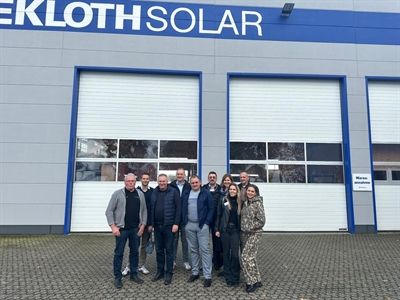 Ukrainische Wirtschaftsdelegation bei Tekloth Solar 