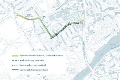 Baumaßnahme Schmedding- und Waldeyerstraße